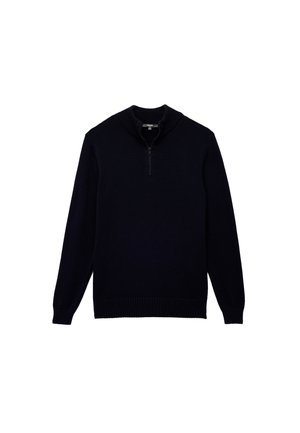 HALF ZIPPERED - Strickpullover - dark blue