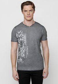 Koroshi - SHORT SLEEVE  - T-shirt imprimé - gris   grey Image miniature 1