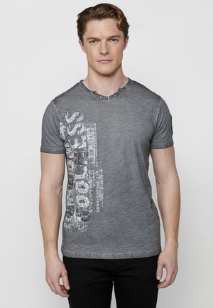 SHORT SLEEVE  - T-shirt print - gris   grey