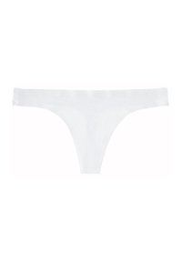 String en coton blanc fabriqué à partir d'un tissu doux et léger, avec un design minimaliste et des bords lisses. Aucun motif visible ni matériel.