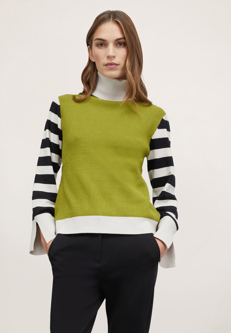Motivi CON MANICHE A RIGHE - Maglione - verde chiaro