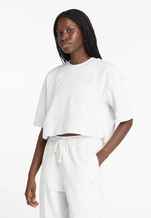 New Balance, LOGO  - T-shirt basique - white