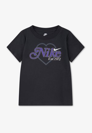 Nike Sportswear VARSITY HEART TEE - Tričko s potlačou - black