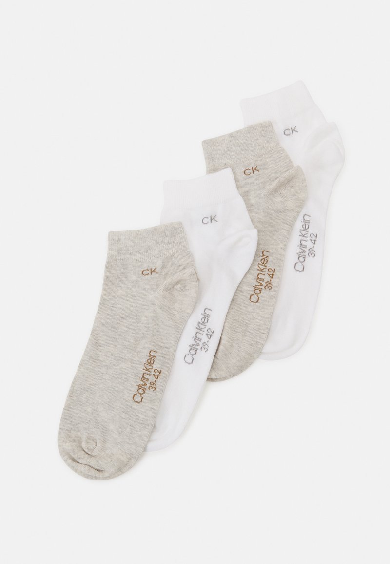Calvin Klein Underwear MEN QUARTER 4 PACK Socks beige melange/white/beige Zalando.ie