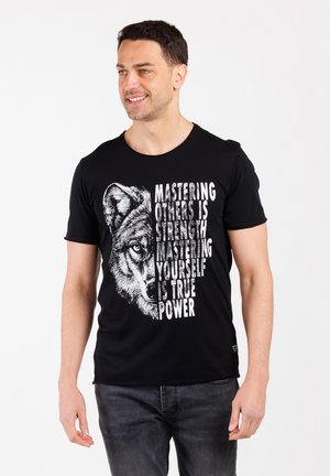 MT MASTERING ROUND - T-shirt imprimé - black