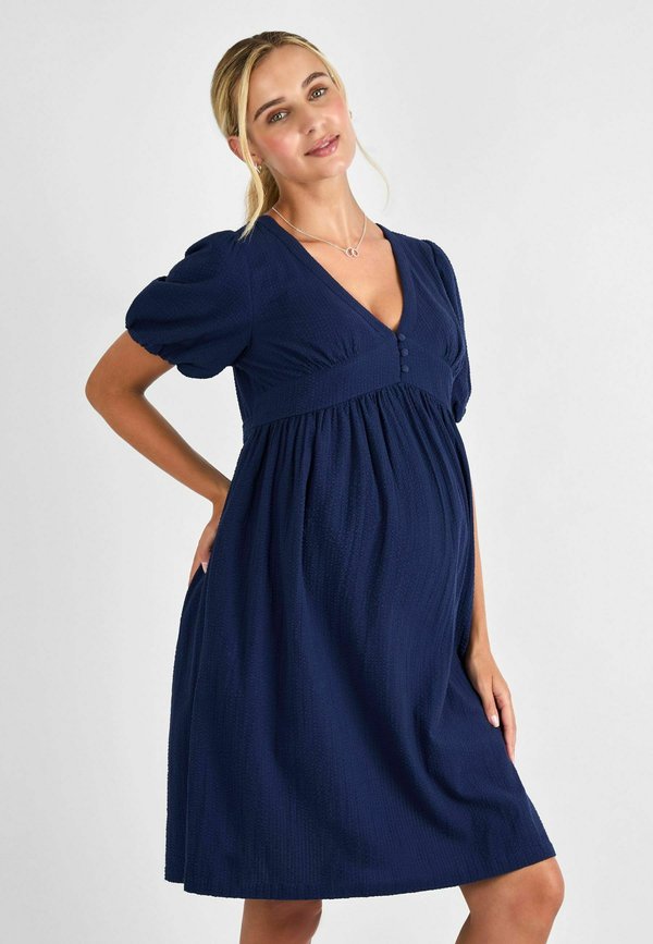 PUFF SLEEVE SEERSUCKER - Freizeitkleid