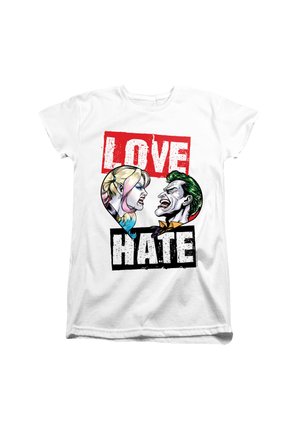 Cotton Soul, JOKER LOVE HATE - T-Shirt print - white