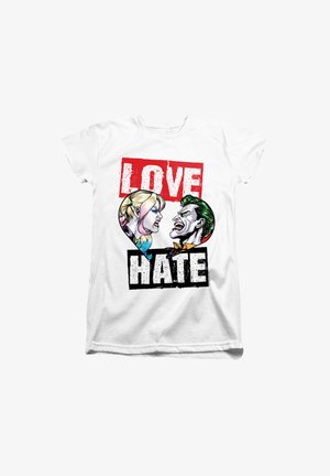 Cotton Soul, JOKER LOVE HATE - Print T-shirt - white