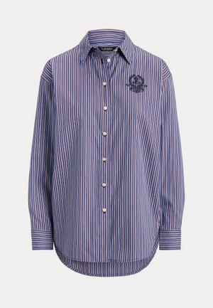 Lauren Ralph Lauren, RELAXED FIT STRIPED BROADCLOTH SHIRT - Chemisier - navy/orange multi