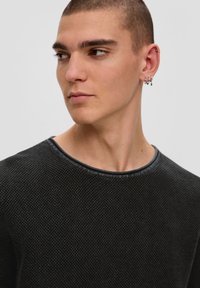 QS MIT MUSTERSTRUKTUR - Trui - schwarz