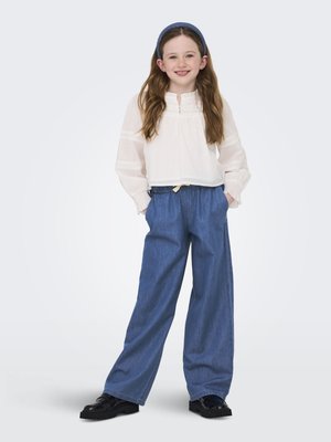 KOGBEA PALAZZO PANT - Trousers - medium blue denim