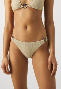 KARL LAGERFELD CRINKLE BOTTOMS - Spodný diel bikín - beige