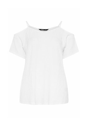 Yours Clothing, WOMEN'S CASUAL TOPS - T-Shirt print - white