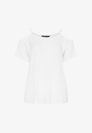 Yours Clothing, WOMEN'S CASUAL TOPS - T-Shirt print - white