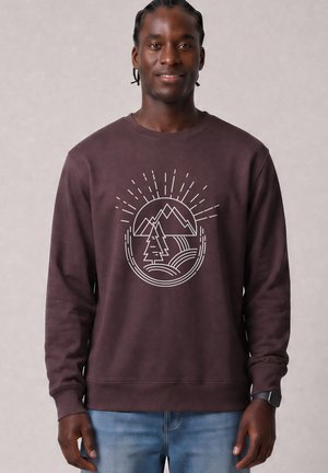 watapparel, NATUR IST SCHÖN UNISEX - Sweatshirt - red brown