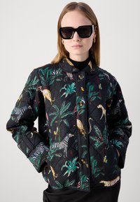 Lollys Laundry QUILTED JACKET - Giacca da mezza stagione - washed black