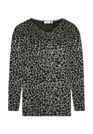 MIT GRAFISCHEM MUSTER  - Langarmshirt - anthra-silver