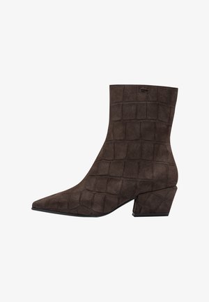 Tamaris, STIEFELETTE - Bottines de cowboy / motard - cigar struct