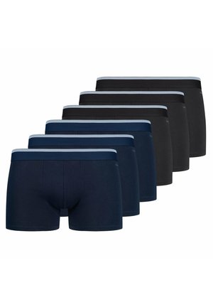 6ER PACK - MULTIPACK EINFARBIG  - Boxerbriefs - blau schwarz