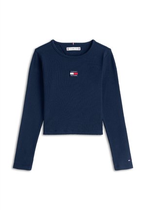 HERITAGE FLAG TEE - Majica z dolgimi rokavi - dark night navy