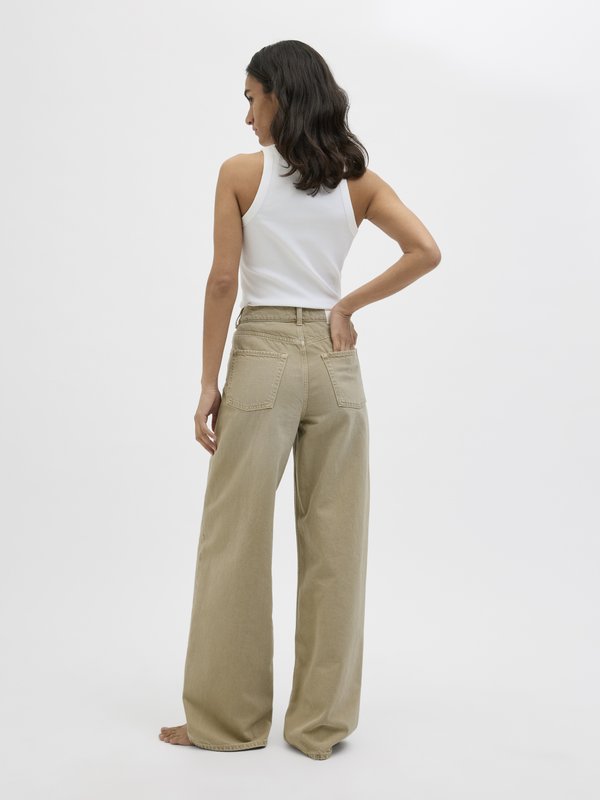 JXTOKYO WIDE JEANS - Wide Leg - desert dust2