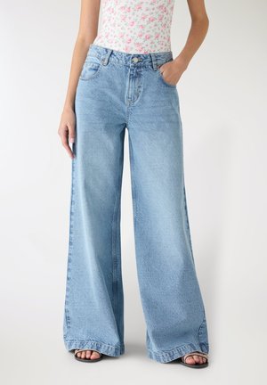 TINTA UNITA - Jeans baggy - blu denim medio