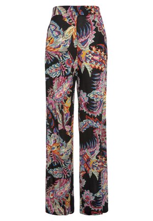 Broek - schwarz bunt bedruckt