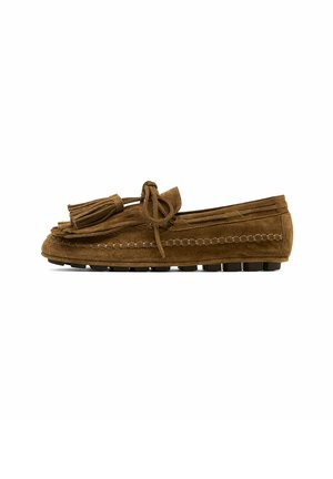 SPLIT  WITH FRINGING AND TASSELS  - Slipper - brown