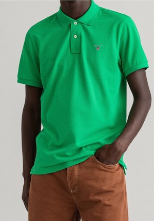 GANT, Polo - mottled dark green
