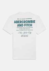 Abercrombie & Fitch CITY STACK TEE - Print T-shirt - bright white