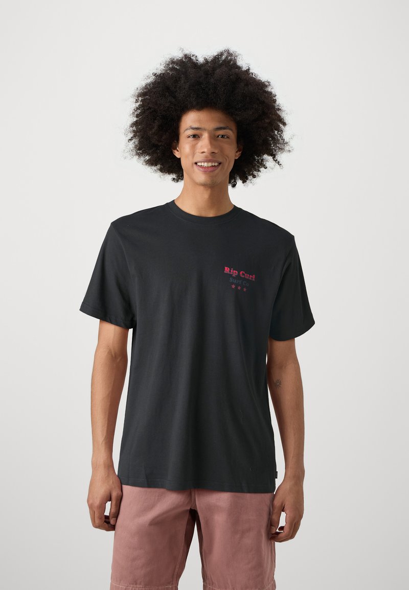 Rip Curl REEL IT IN TEE UNISEX - T-shirt print - black