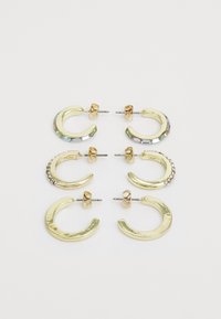 PCBONU EARRINGS 3 PACK - Earrings - gold-coloured/multi-coloured
