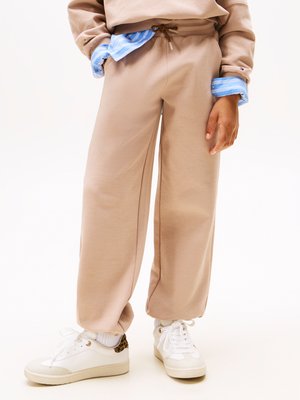 Tommy Hilfiger TONAL CREST SWEATPANTS - Spodnji deli trenirk - malted milk