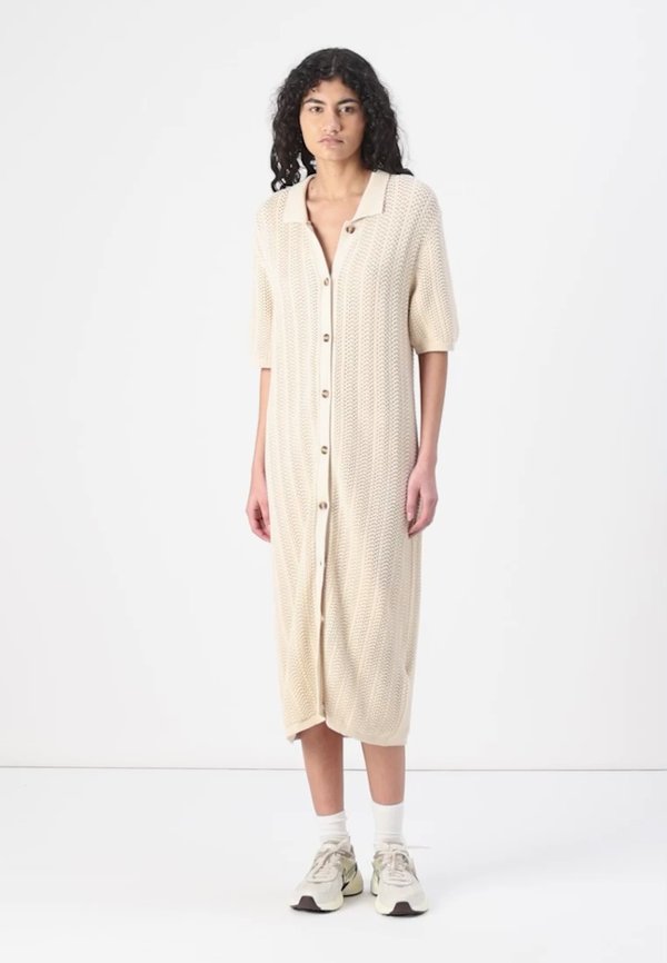 SEASHELL SONG - Shirt dress - parchment2