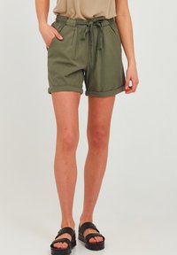 Oxmo - OXLINA - Shorts Lina - Shorts - dusty olive Miniatuurafbeelding 1