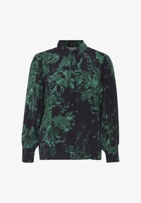Selected, black green painted flower