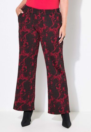 ALLOVER-MUSTER, ELASTIKBUND - Pantaloni - black
