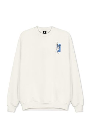 Kaotiko CREW KOI UNISEX - Mikina - ivory
