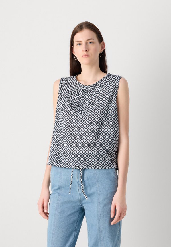 SLEEVELESS GATHERING AT HEM - Top2