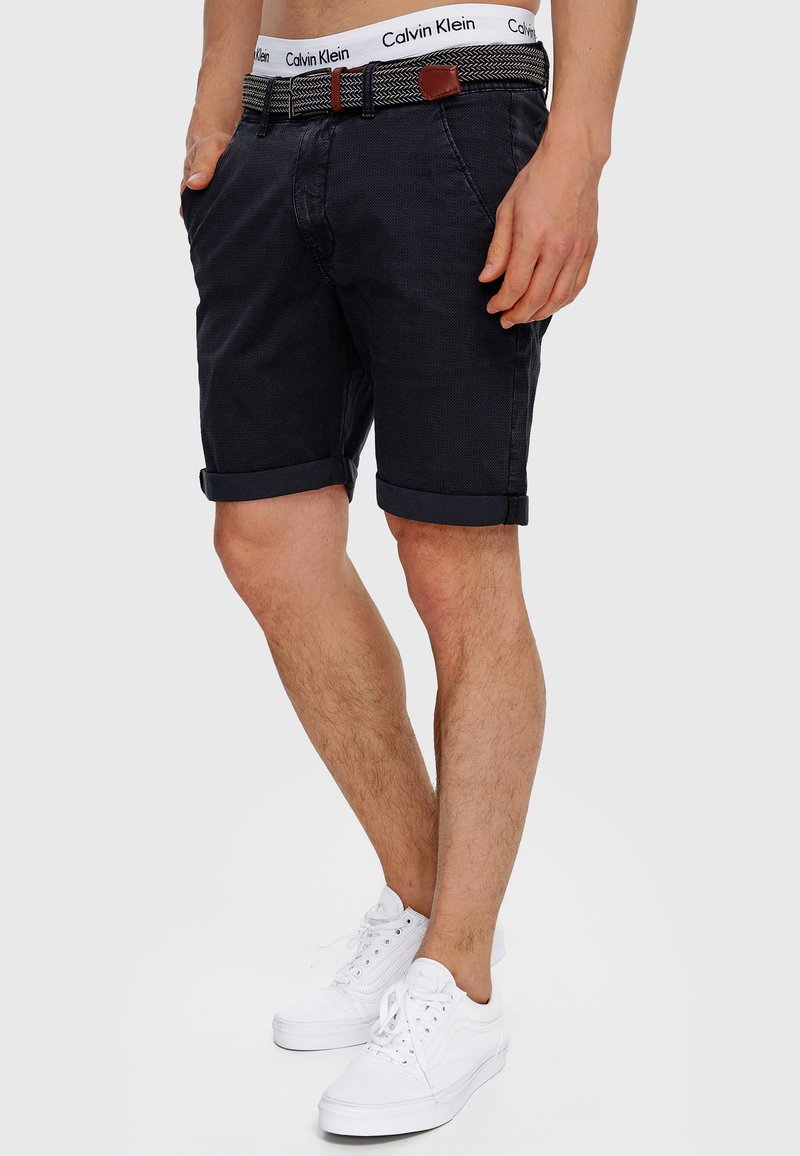 Herren Chino Shorts | INDICODE JEANS Shorts black/schwarz - JK13213 Herren Chino Shorts | INDICODE JEANS Shorts black/schwarz - JK13213