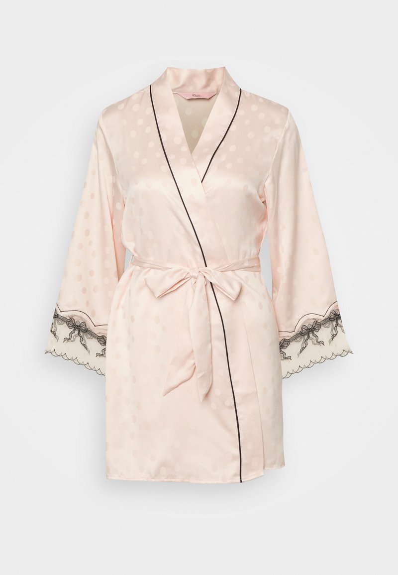 Boux Avenue BOW EMBROIDERY TRIM ROBE BLUSH Dressing gown blush/light pink Zalando.de