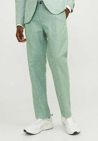 Jack & Jones PREMIUM - RIVIERA - Suit trousers - bottle green Thumbnail Image 1