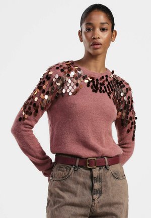 CON PAILLETTES - Maglione - rosa