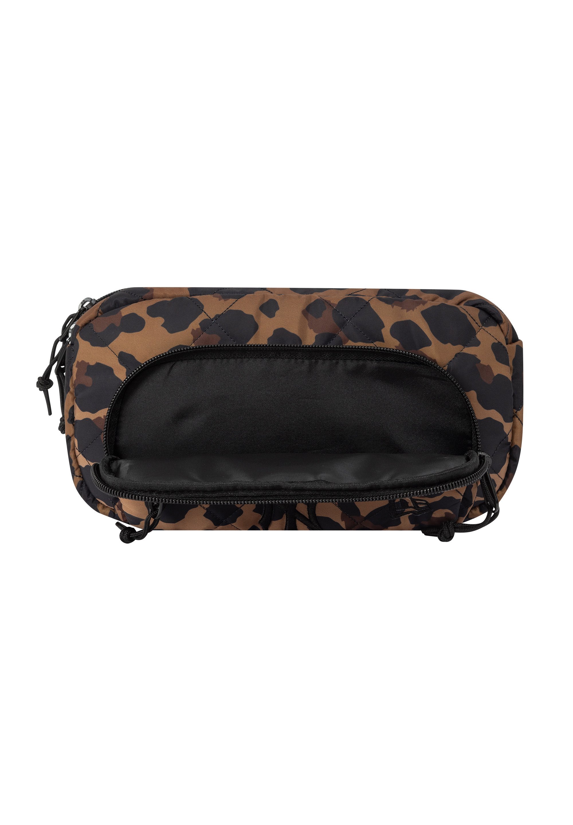 New Era LEOPARD QUILTED WAIST BAG - Bum bag - black/brown