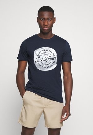 JORTANNER TEE CREW NECK - T-shirt print - navy blazer