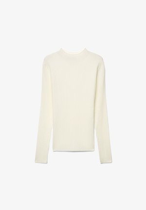 Calliope, T-SHIRT TINTA UNITA - Pullover - bianco lana