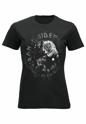IRON MAIDEN NUMBER OF THE BEAST WATERMARK - Print T-shirt - black