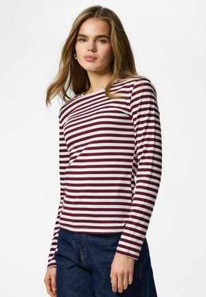 MIT LANGEN ÄRMELN RUKA - Longsleeve - tawny port