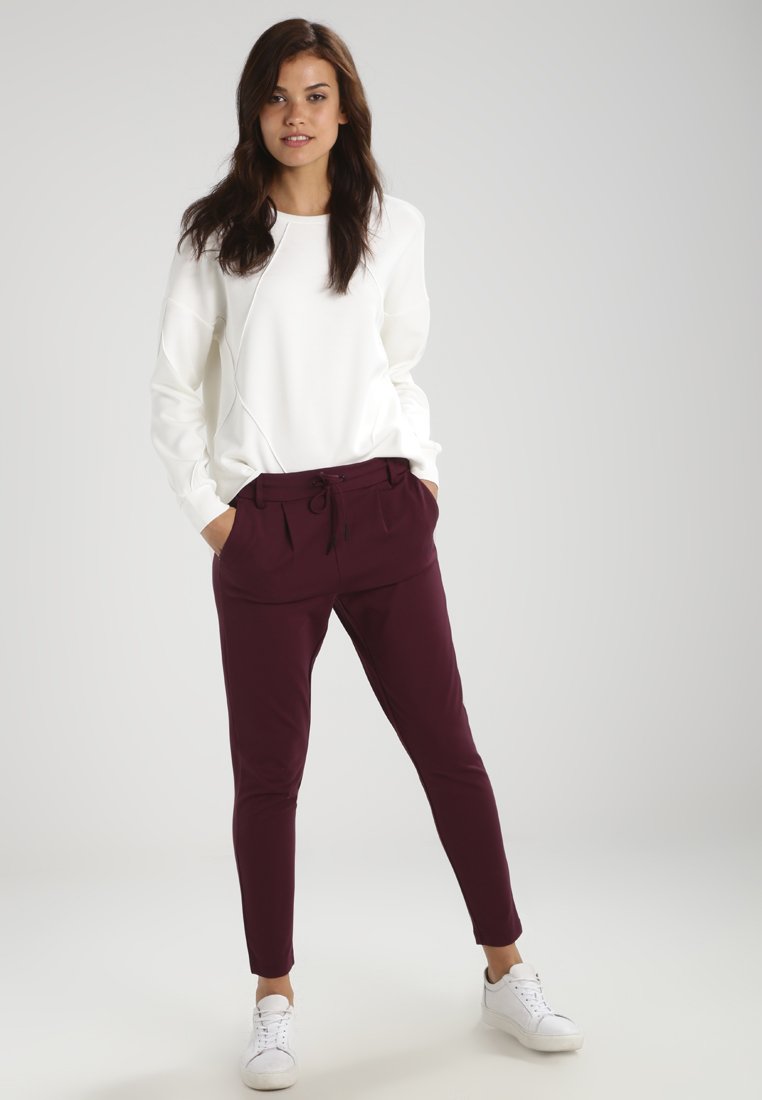 ONLY ONLPOPTRASH LIFE EASY COL PNT NOOS - Broek - port royale/donkerpaars -  Zalando.nl