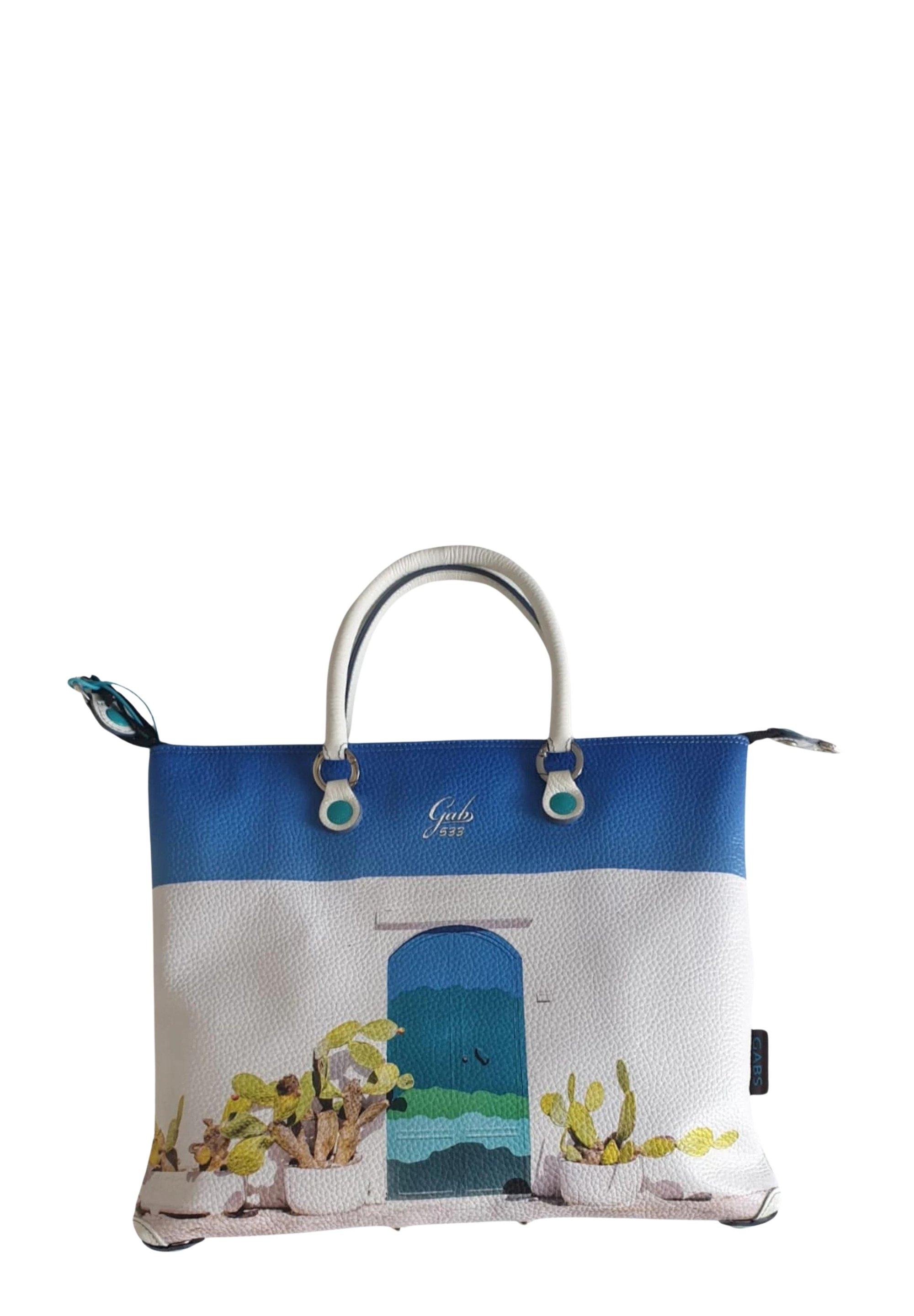 Gabs GABS PLUS HOLIDAY Tote bag white sky blue/white Zalando